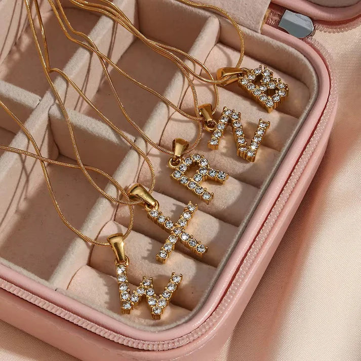 Diamond Initial Necklace