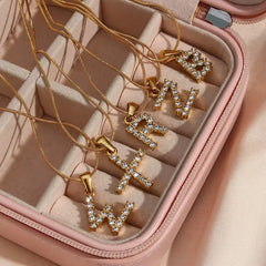Diamond Initial Necklace