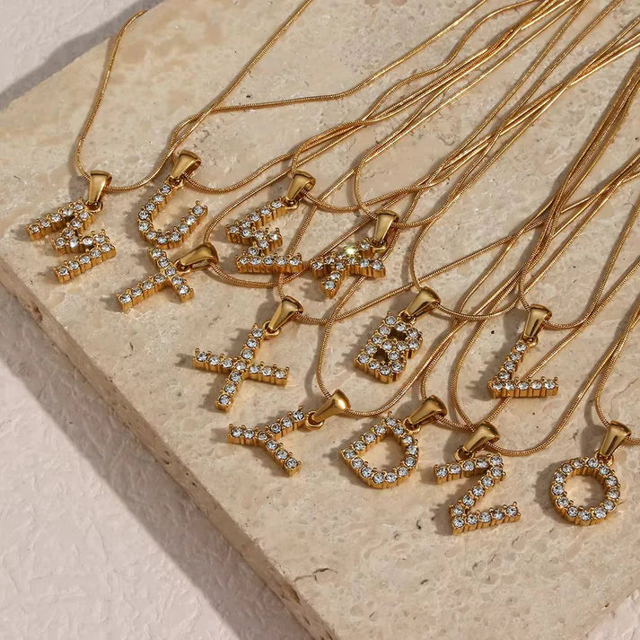 Diamond Initial Necklace