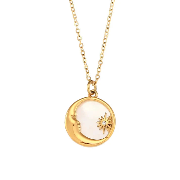 Opal Moon Necklace